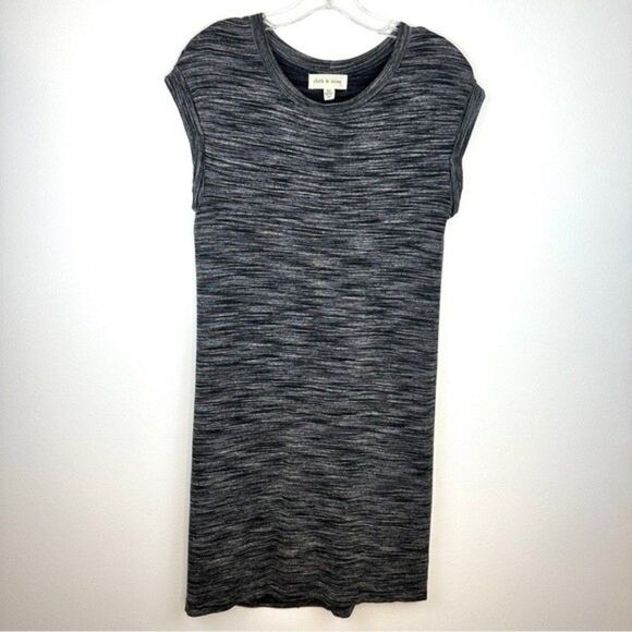 Anthropologie Cloth and Stone Black & Grey Shift Dress XS - Picture 1 of 5